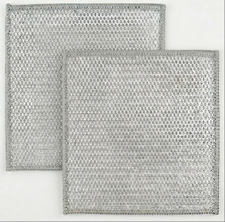 Premium Non-Scratch Wire Mesh Cleaning Cloths - Reusable Heavy-Duty Dishwashing and Surface Scrubbing Cloths by Vokuran