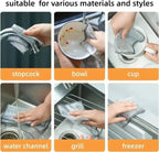 Premium Non-Scratch Wire Mesh Cleaning Cloths - Reusable Heavy-Duty Dishwashing and Surface Scrubbing Cloths by Vokuran
