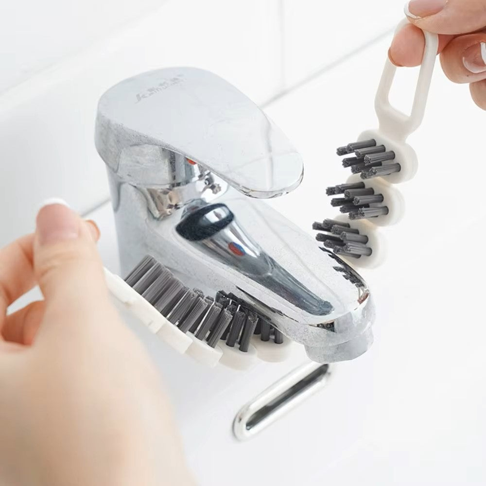 Vokuran Slim Crevice Cleaning Brush for Kitchen Faucet and Bathroom Grout - 1-Piece Heavy Duty Narrow Gap Scrubbing Tool