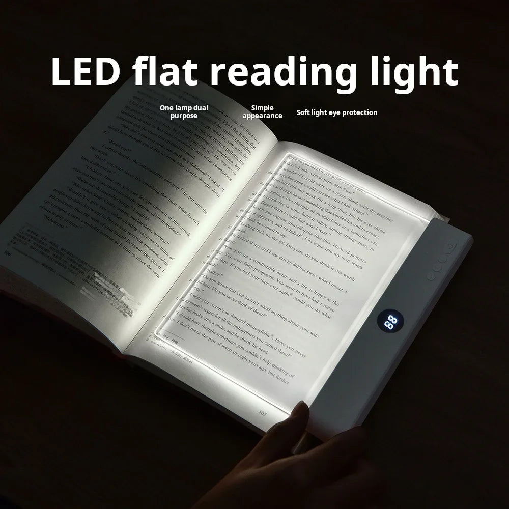 Vokuran Rechargeable LED Book Light for Reading in Bed - Eye-Caring Clip-on Reading Lamp with Adjustable Brightness, Type-C Cable Included