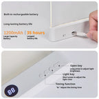 Vokuran Rechargeable LED Book Light for Reading in Bed - Eye-Caring Clip-on Reading Lamp with Adjustable Brightness, Type-C Cable Included